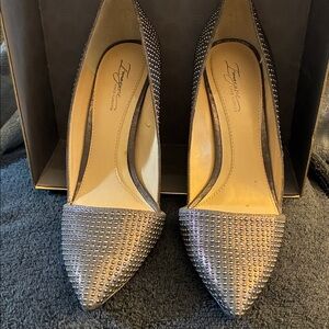 Vince Camuto Imagine Silver Studded Heels